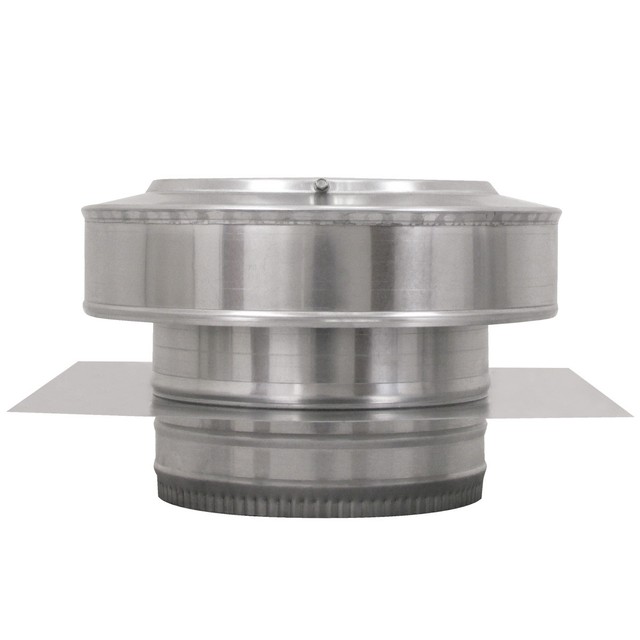 8 In. Diameter Aluminum Round Back Roof Jack Vent Cap for Existing Duct