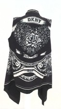 DKNY Women's W3262BUA Sleevesless Open Front Cardigan True Love M / L New 119