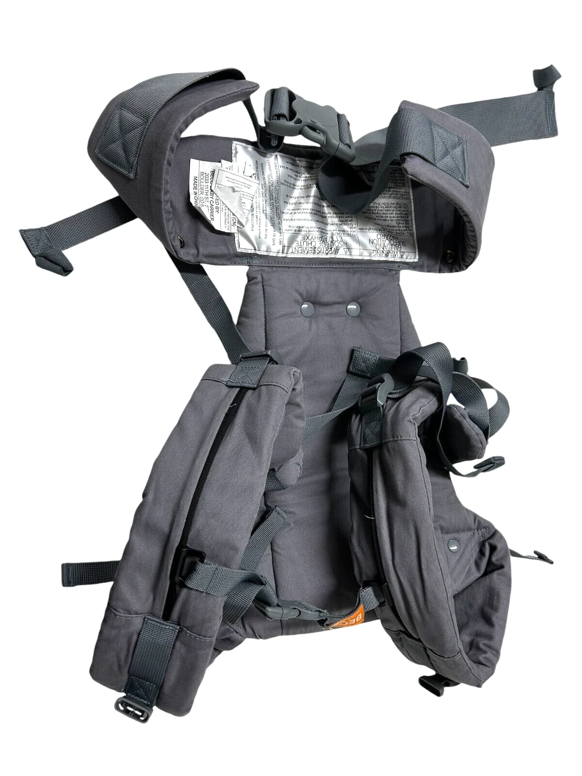 Beco Gemini Baby Carrier Newborn to Toddler Front Back Carrier Gray