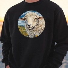 Sheep Portrait Sweatshirt Cosy and Perfect for Any Occasion S to 4XL