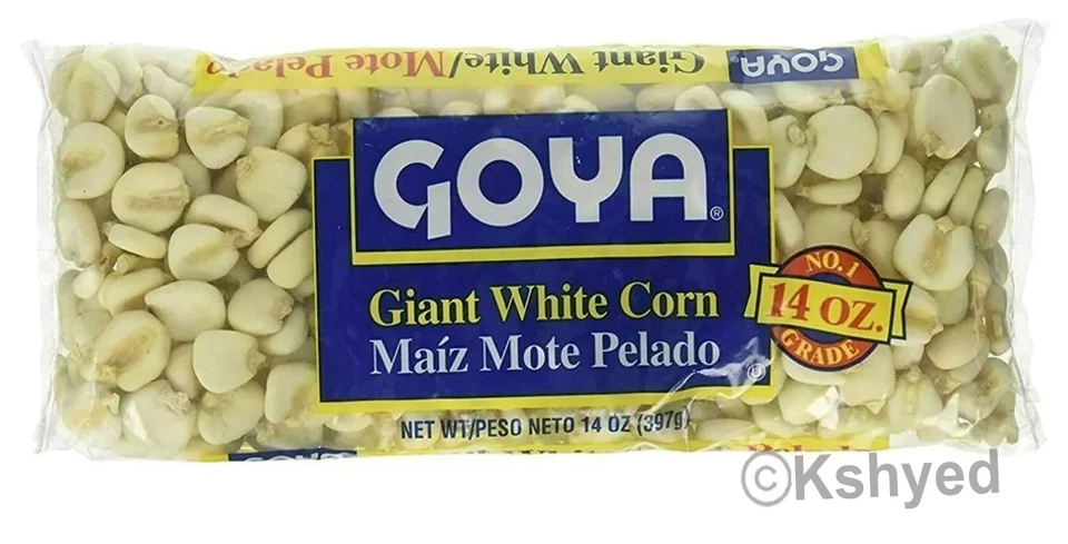 Maíz Blanco Gigante Goya | Maíz Mote Pelado 14 Oz (Paquete de 3) - Nuevo - Envío Gratis Foto 3 de 4