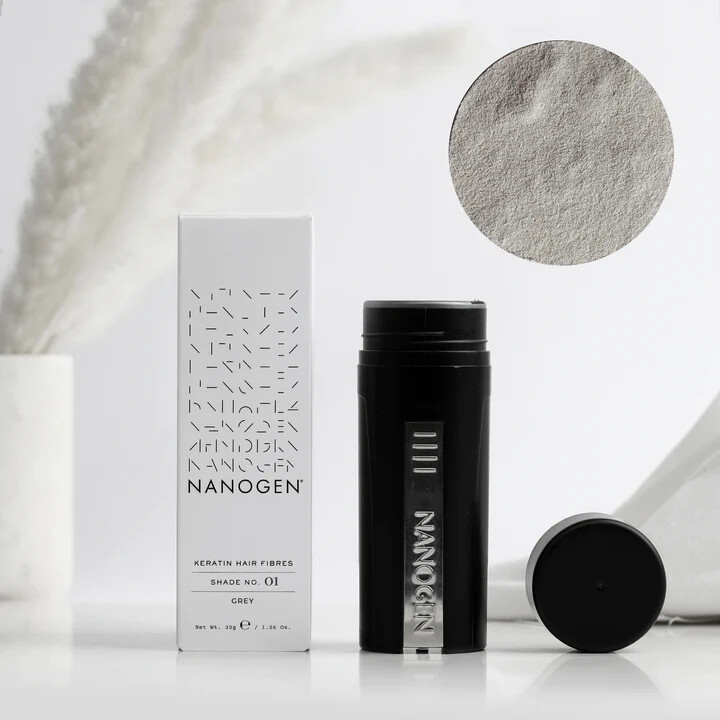 Nanogen 30g Grigio | Fibre Cheratina per Capelli Diradati Alta Qualità