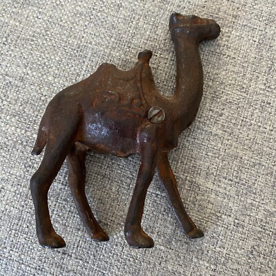 Vintage Cast Iron Large Camel A.C. Williams, Penny Bank 1920