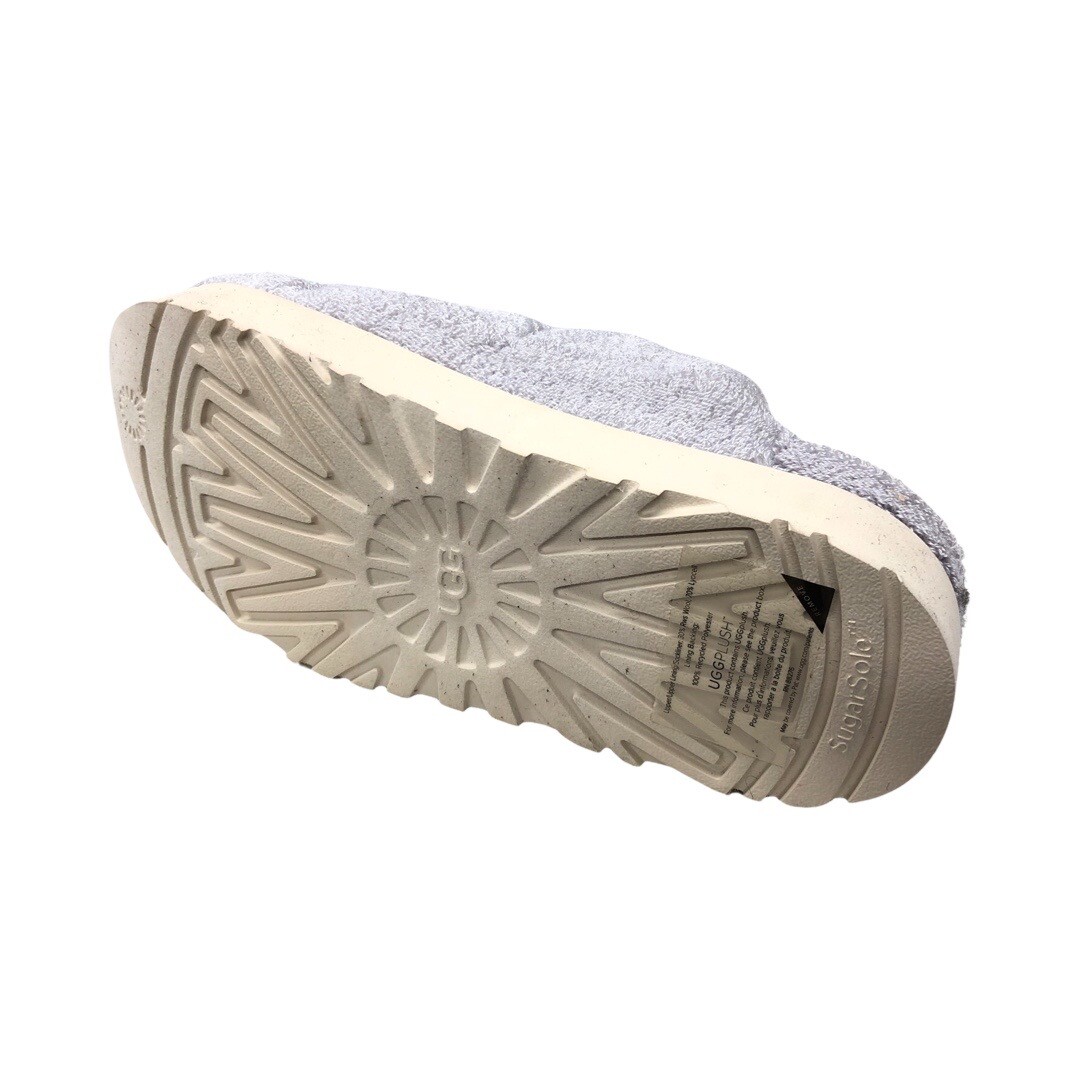 UGG Women's Fuzz Sugar Terry Slide Clogs Slippers Grey 1126386 | eBay