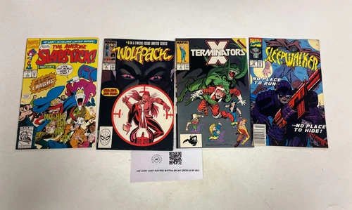 4 Marvel Comics Wolfpack 8 Slapstick 1 Sleepwalker 10 Terminators X 2 1 JW19