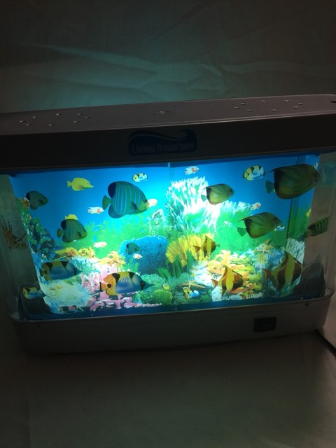 Discovery Kids Led Marine Lamp Aquarium Night Light Scrolling Fish Animated Kids Marine Lamp Led Light Fish Aquarium Night Tank Theme