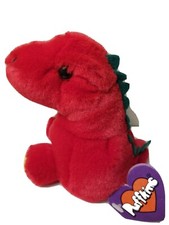 Puffkins by SWIBCO "DRAKE" the red Dinosaur w/ tags 5  plush