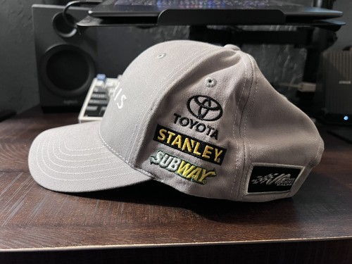 Carl Edwards Joe Gibbs Racing Team Collection Uniform Adjustable Hat Gray Arris - Picture 3 of 5
