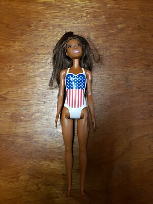 Barbie Olympic Swimmer USA Swim Team Swimsuit AA Doll American