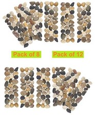 Pack of 8/12 Outdoor Garden Lawn Patio Driveway Border Strips Pebbles Edging DIY