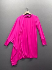 Asos Womens Pink Mini Dress Long Sleeve Crew Neck Size 4"