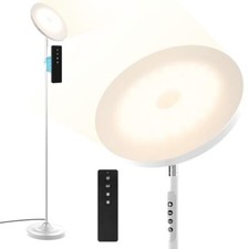Floor Lamp, 36W/3600LM Bright Floor Lamp with Remote Control, RGB Matte White
