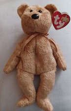 Ty Rare Beanie Baby Cashew The Bear 2000 Retired Pe Pellets Rare Tag Error