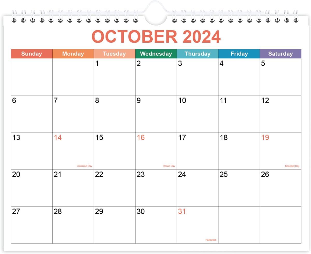 Calendar 2024-2025, Wall Calendar from October 2024 - June 2026, 21Months Cal...