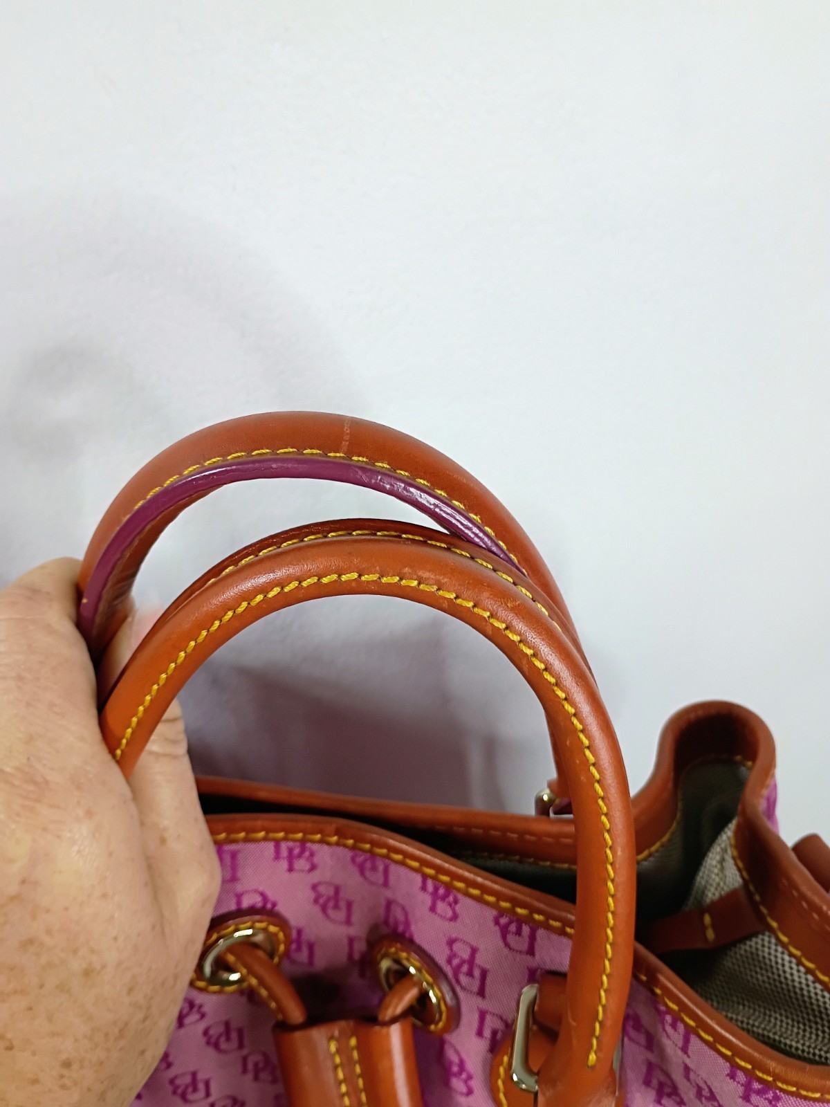 Dooney & Bourke Fairview Drawstring Bucket Bag Cr… - image 6