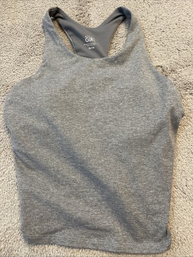 Athleta Girls Grey Long Distance Bra Top Size 14
