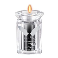 Small Urn Angel Wings Miniature Urns Crystal Ashes 5 Cubic Inches - Keepsake