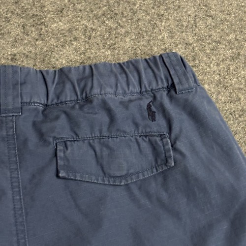 Polo Ralph Lauren Cargo Shorts Boys Size 20 Blue Flap Pockets - Picture 5 of 11