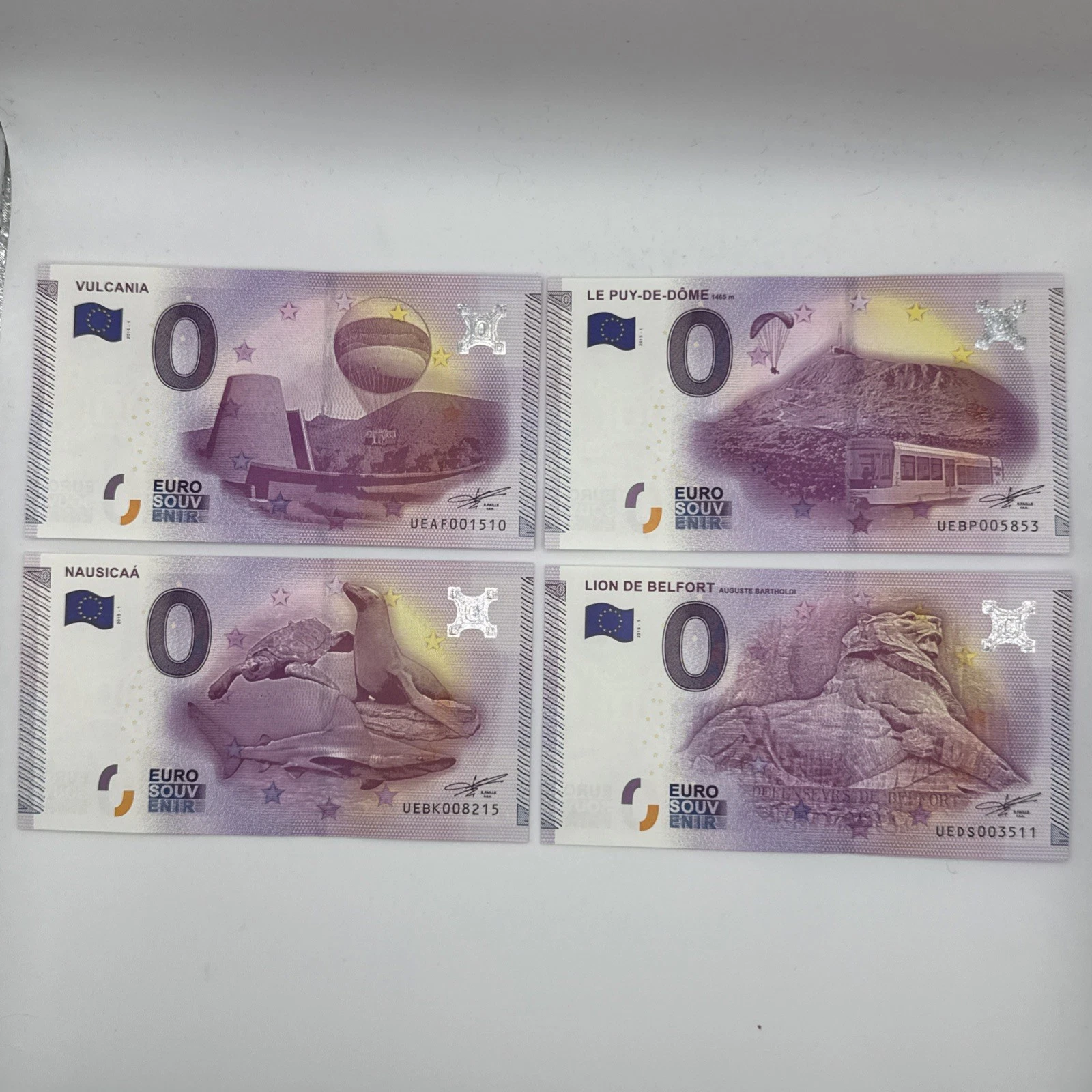 Billet  Zéro 0 € Euro Touristique / Souvenir  2015