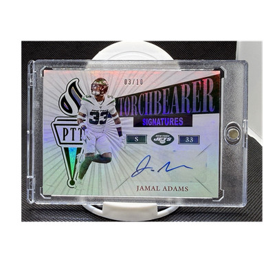 Panini 2019 Passing the Torch Jamal Adams Torchbearer Signatures Auto /10 Jets