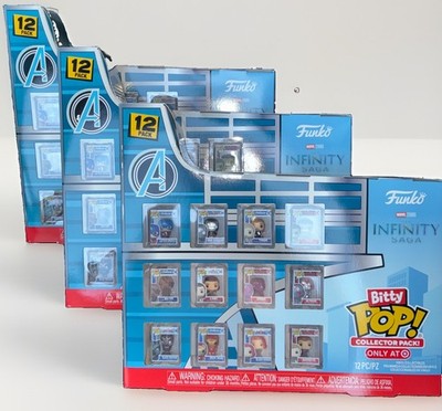 LOT OF 3~FUNKO Marvel Infinity Saga Avengers BITTY POP 12PC Collector Pack! NIB