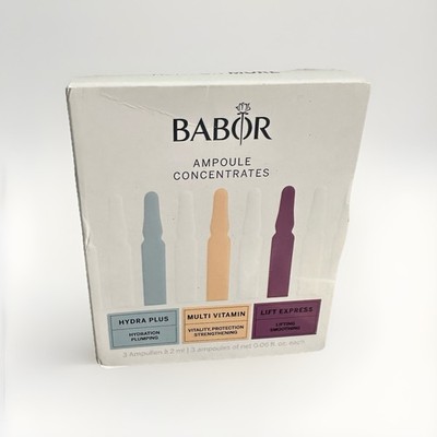 BABOR Travel Size 3 Piece Ampoule Concentrate Set, New In Box