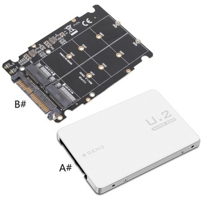 for M.2 Ssd To U.2 Adapter 2In1 for M.2 Nvme And Sata-Bus Ngff Ssd To Pci-E U.2