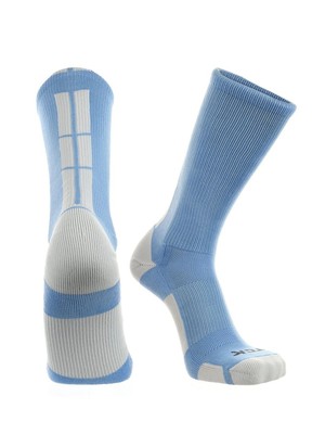TCK Multisport Baseline 3.0 Crew Socks COLUMBIA BLUE | WHITE LG