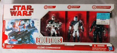 Star Wars Legacy Evolutions Clone Commandos Hasbro 2009 Walmart Exclusive