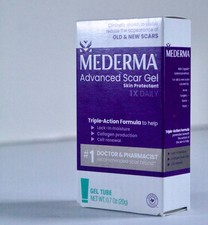 MEDERMA Advanced Scar Gel Skin Protectant- 0.7oz 1x Daily REDUCE OLD NEW SCARS