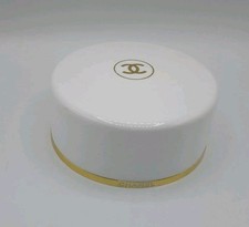 Vintage Chanel No 5 Bath Powder Round Plastic...