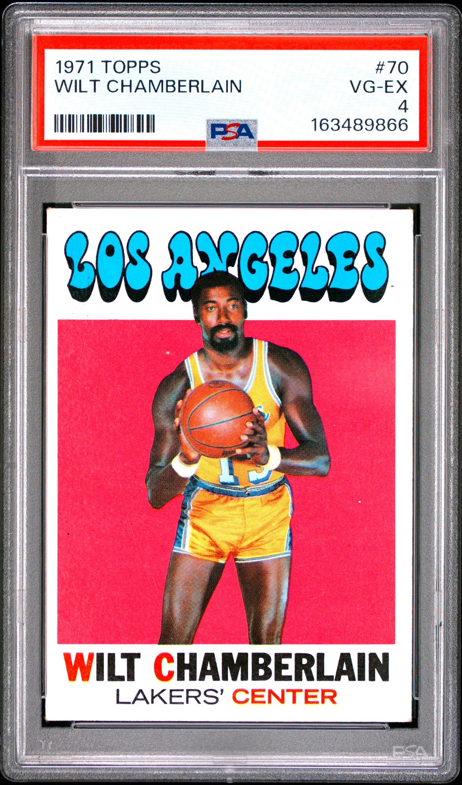 1971 TOPPS #70 WILT CHAMBERLAIN PSA 4