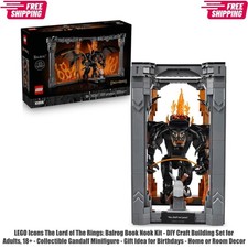 LEGO Icons The Lord of The Rings: Balrog Book Nook Kit - DIY Craft Building