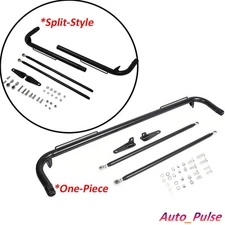 Black 49" Universal Steel Racing Safety Seats Belt Chassis Roll Harness Bar Rod