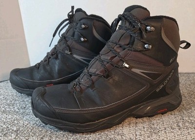 Salomon X Ultra Mid Winter CS WP Boots Mens Size 10 Black 404795 Hiking Boots