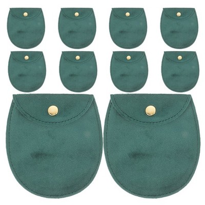 10Pcs Multifunctional Dark Green Cloth Watch Travel Storage Bags
