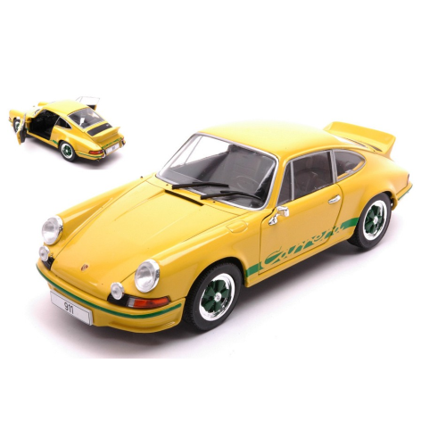 Porsche 911 Carrera 2.7 Rs 1972 Yellow/Green 1:24 Whitebox Auto Stradali -D- Neu-image