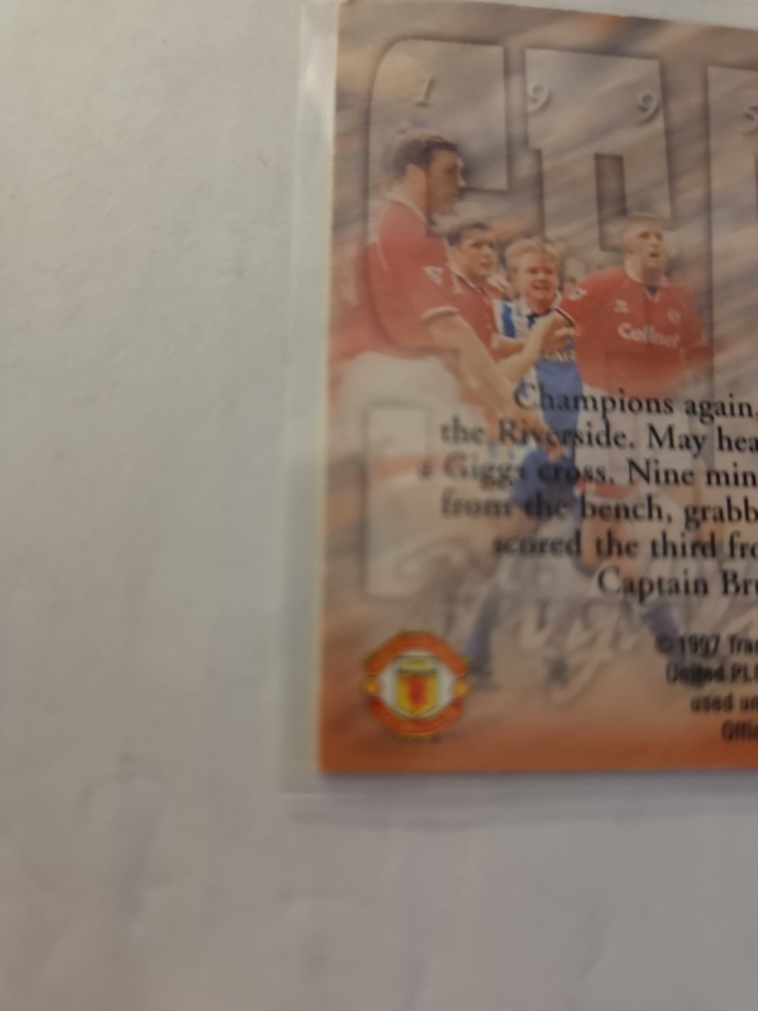 Base 1995/1996 Manchester United Highlights Futera image 4