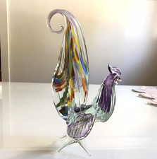RARO Arte Vargas Gallo Vidrio Soplado Multicolor Daniel Vargas Studio FIRMADO
