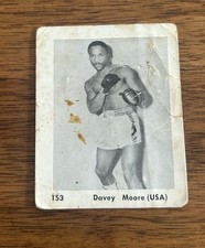 1960s Venezuelan Boxing Black and White #153 Davey Moore