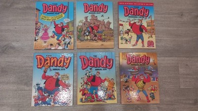 6 x Dandy Annuals 2016 17 18 19 20 23