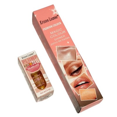 NEW Kristen Leanne Bundle Lip Plumping Gloss Magic Colour Shiner Eye Shimmer