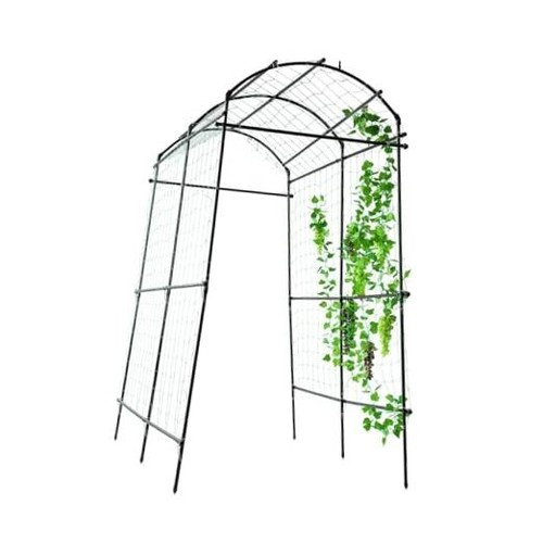 Garden Arch Trellis for Climbing Plants Outdoor, 7 ft Tall Walkway Metal
