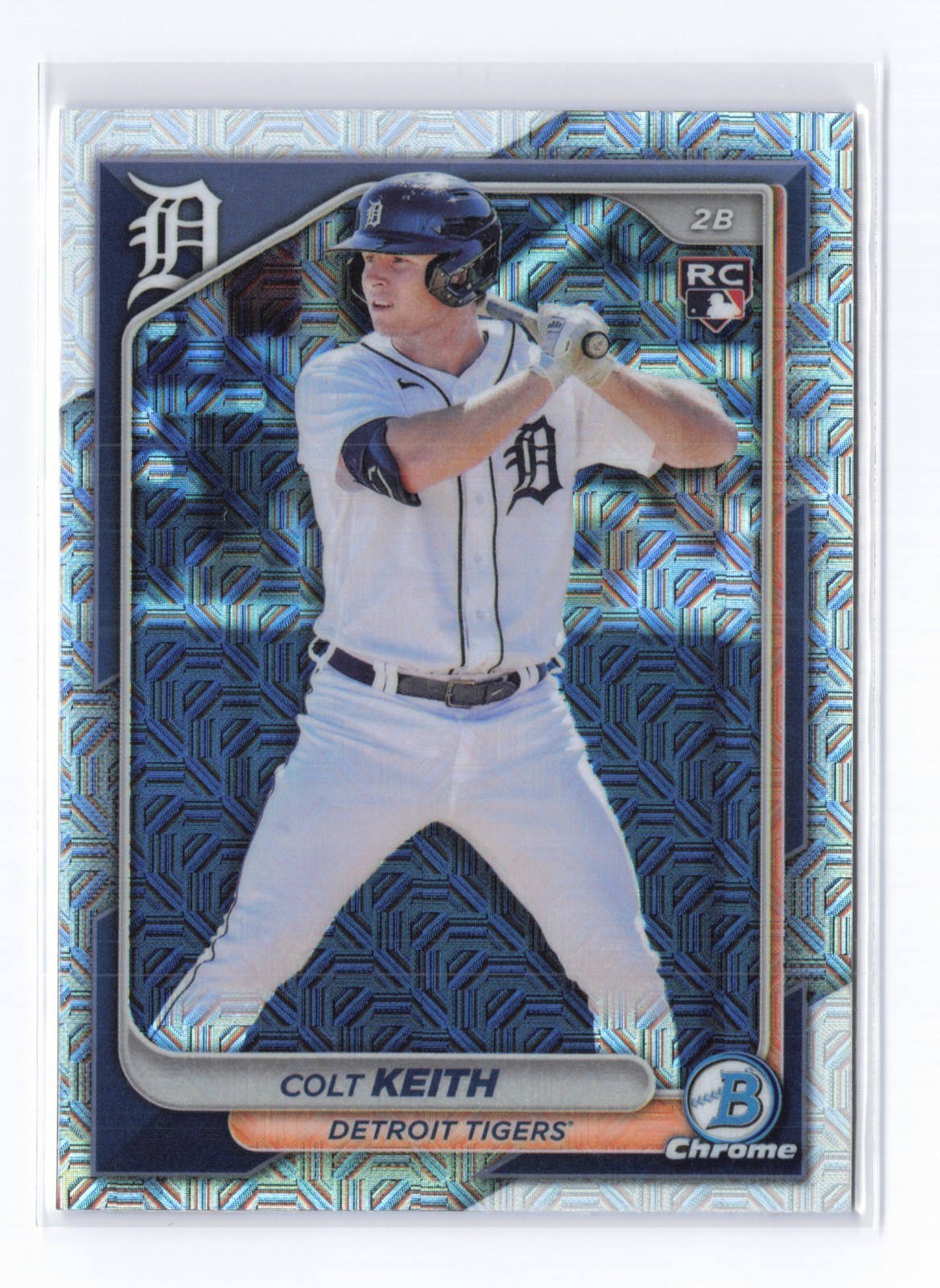 2024 Bowman Chrome - Colt Keith #34 Mojo Refractor (RC) Rookie Card Tigers