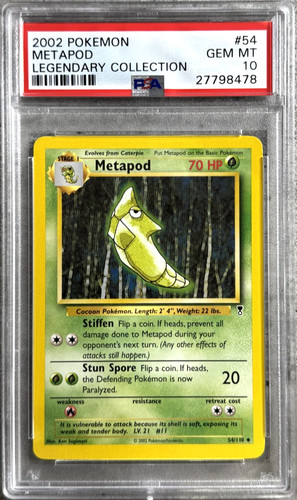 Metapod graded PSA 10 for sale on eBay