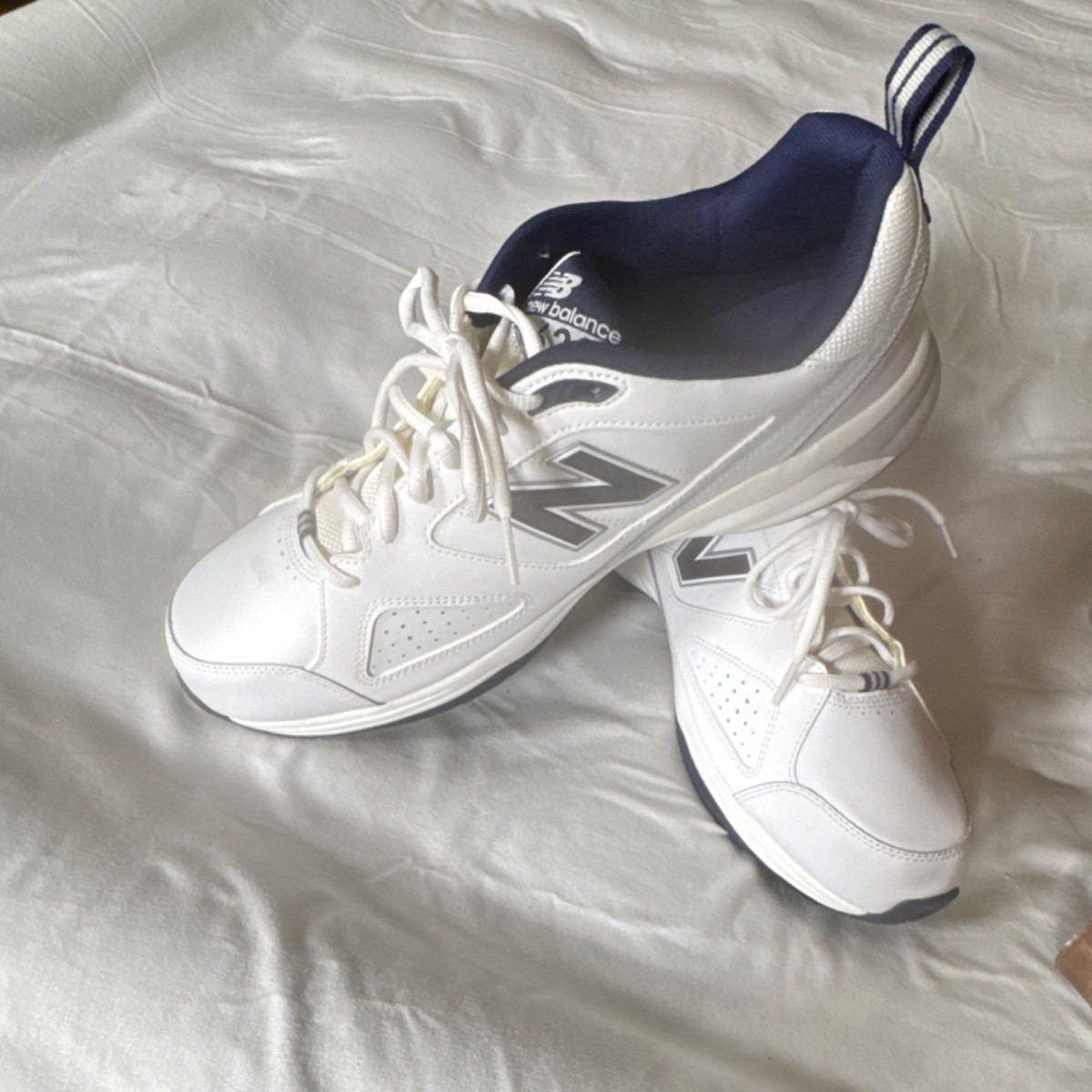 New Balance 623v3 Men 8 4E Extra Wide White Navy Leather Training Shoes MX623WN3 Men main image 3