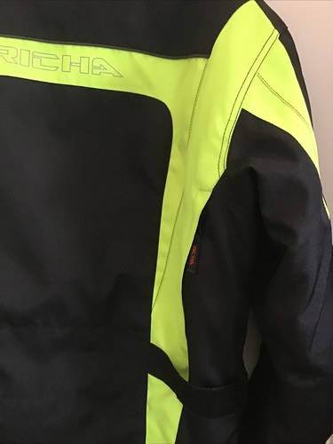 Richa A.V System Textile Motorcycle Jacket Black,Yellow With Armour,Lining XL - Picture 8 of 9