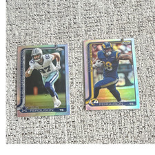 Topps Chrome NFL 2022 Jake Ferguson & Terrance Ferguson Cowboys Rams 2 Cards