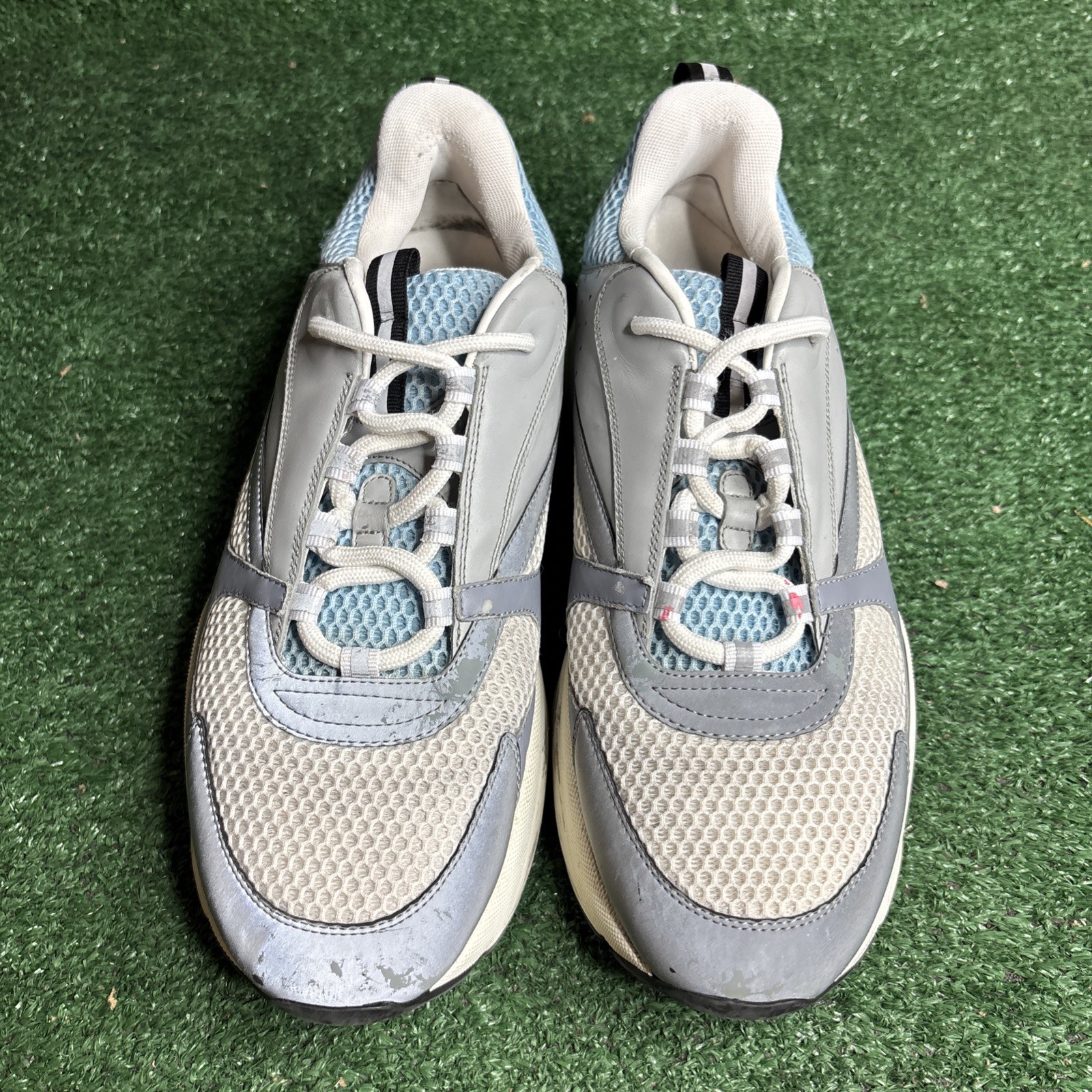 Dior B22 Reflective Trainers Size 46 / US 13 - White Blue Gray image 2