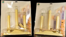 Vintage 3 Light Christmas Candle Candolier Clear Bulb Set of 2 NEW